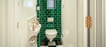 green bathroom